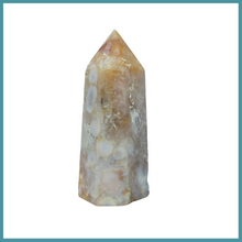 Load image into Gallery viewer, Flower Agate Tower with Carnelian